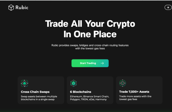 Screenshot of rubic.finance website used on crypto advertising results on the Costumer Success Page on LeanMarketing crypto